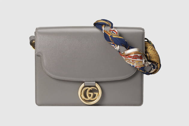 Sac &agrave; main gris de Gucci