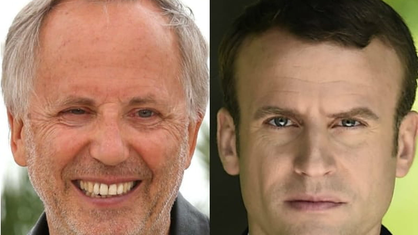 Fabrice Luchini et les Macron
