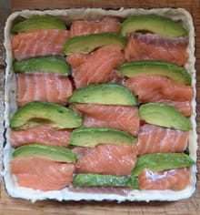 Tarte printanière au saumon et avocat : Etape 5