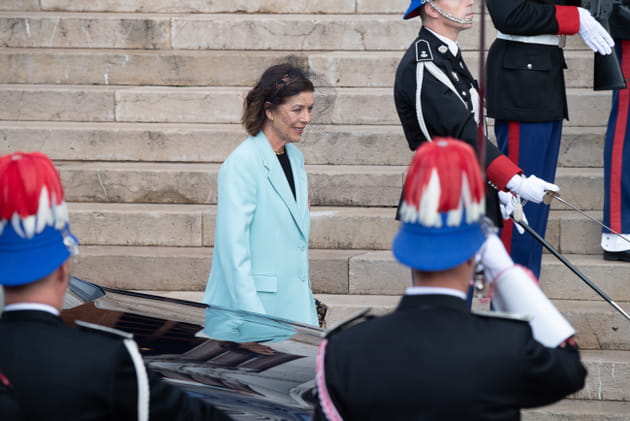 Caroline de Monaco, en bleu pour le National Day