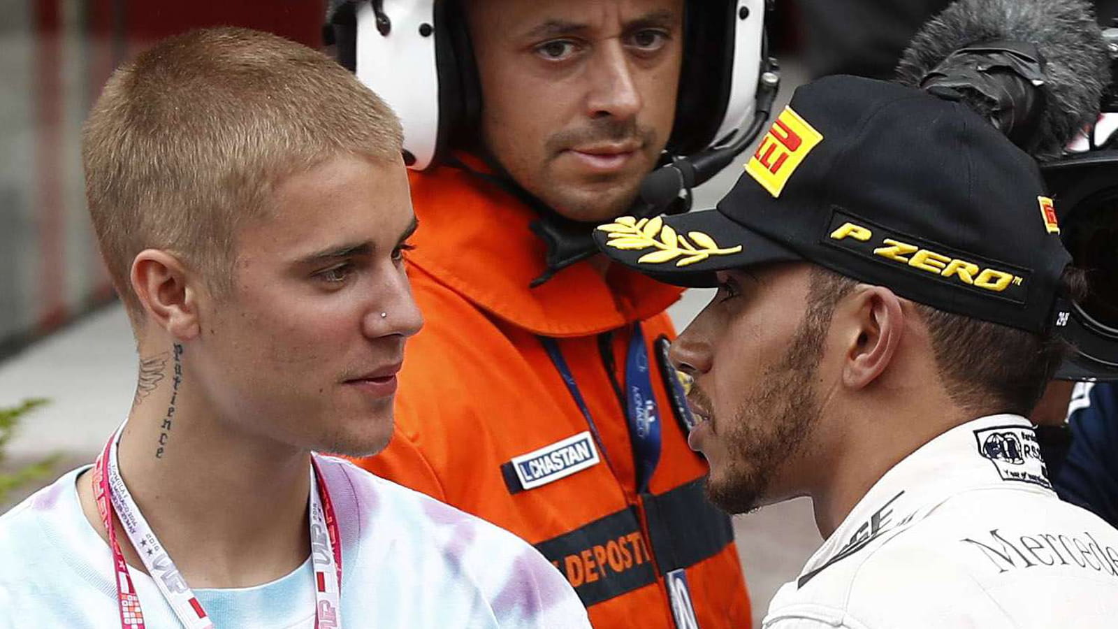 Justin Bieber et Lewis Hamilton
