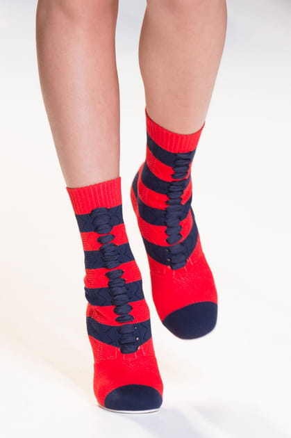 Les chaussures ray&eacute;es du d&eacute;fil&eacute; Fendi