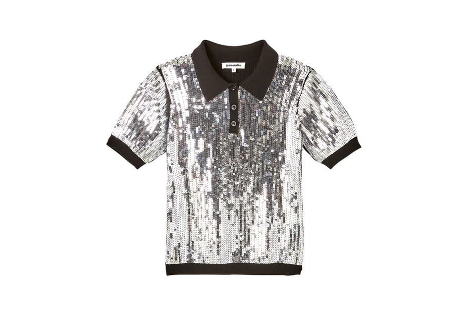 Polo &agrave; sequins, Estelle Lef&eacute;bure x Grain de Malice