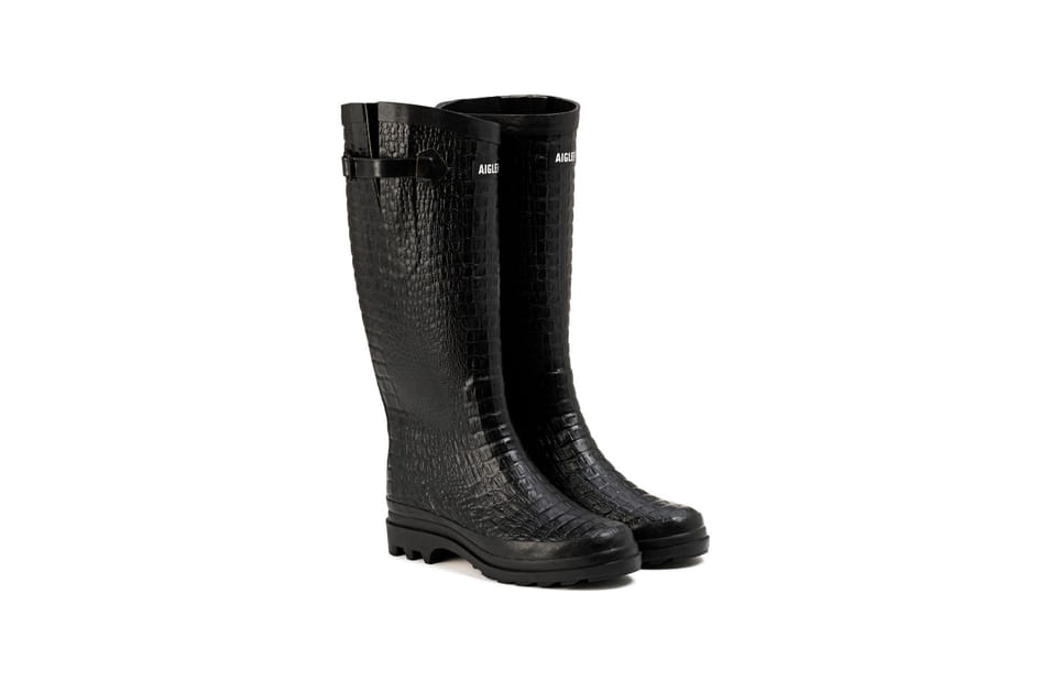 La botte "Aiglentine" revisit&eacute;e fa&ccedil;on croco, Aigle