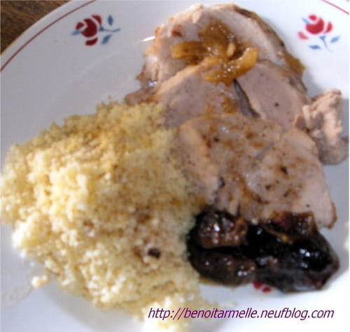 Rôti de porc à l'orange et aux figues