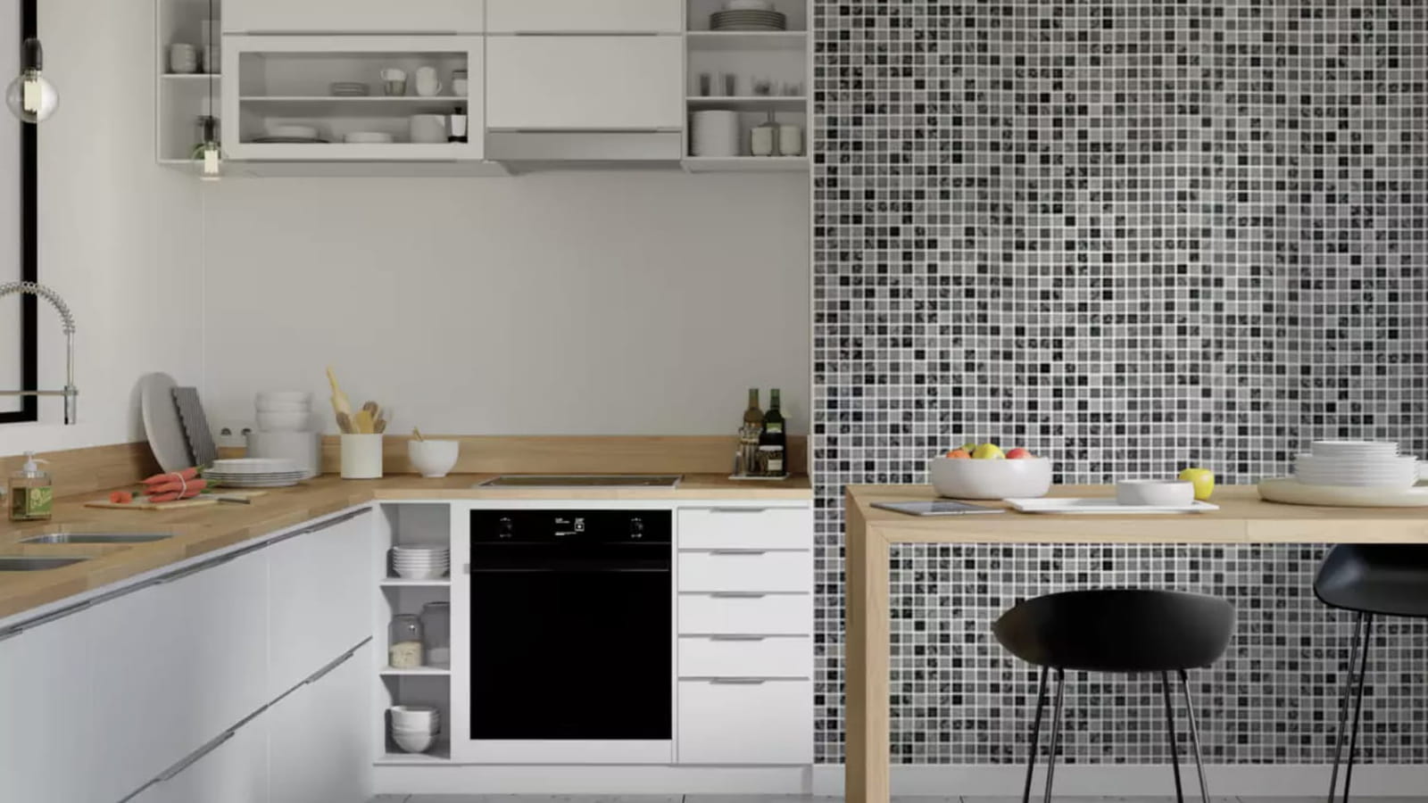 Mur en mosaïques