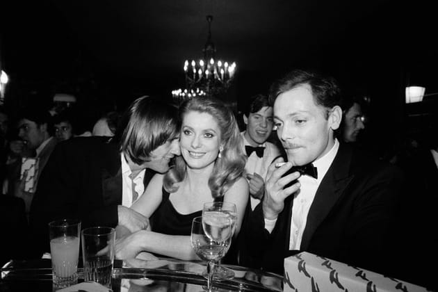 Avec Catherine Deneuve et G&eacute;rard Depardieu aux C&eacute;sars, f&eacute;vrier 1982