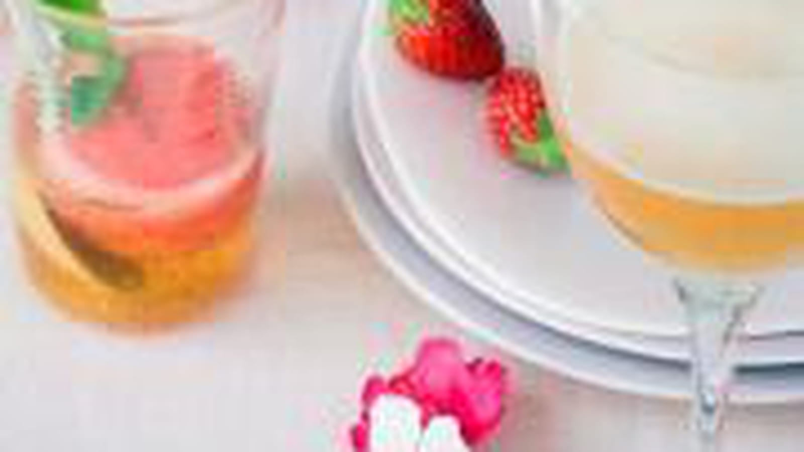 Sorbet fraise et rhubarbe