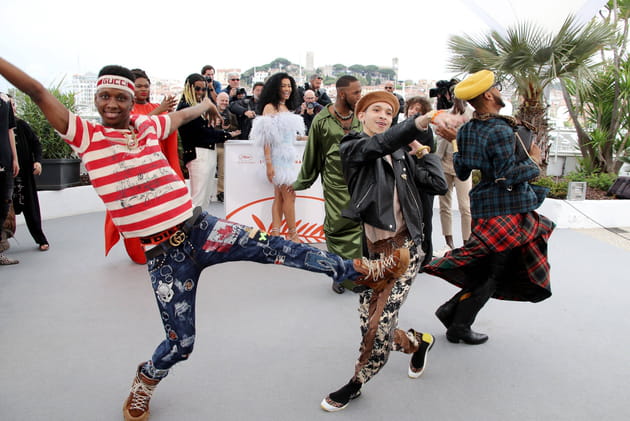 Le cast de "Port Authority" marque le coup sur le photocall