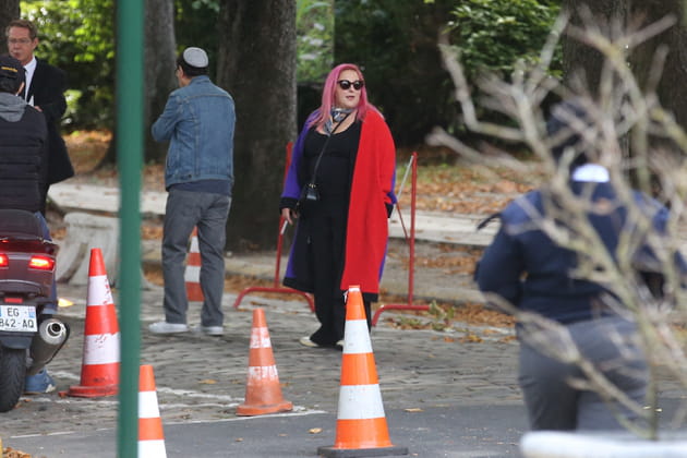 Marilou Berry aux funérailles de son père Philippe Berry