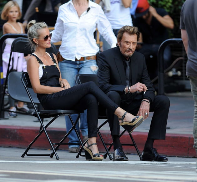 Pause douceur pendant le tournage d'un clip en 2014