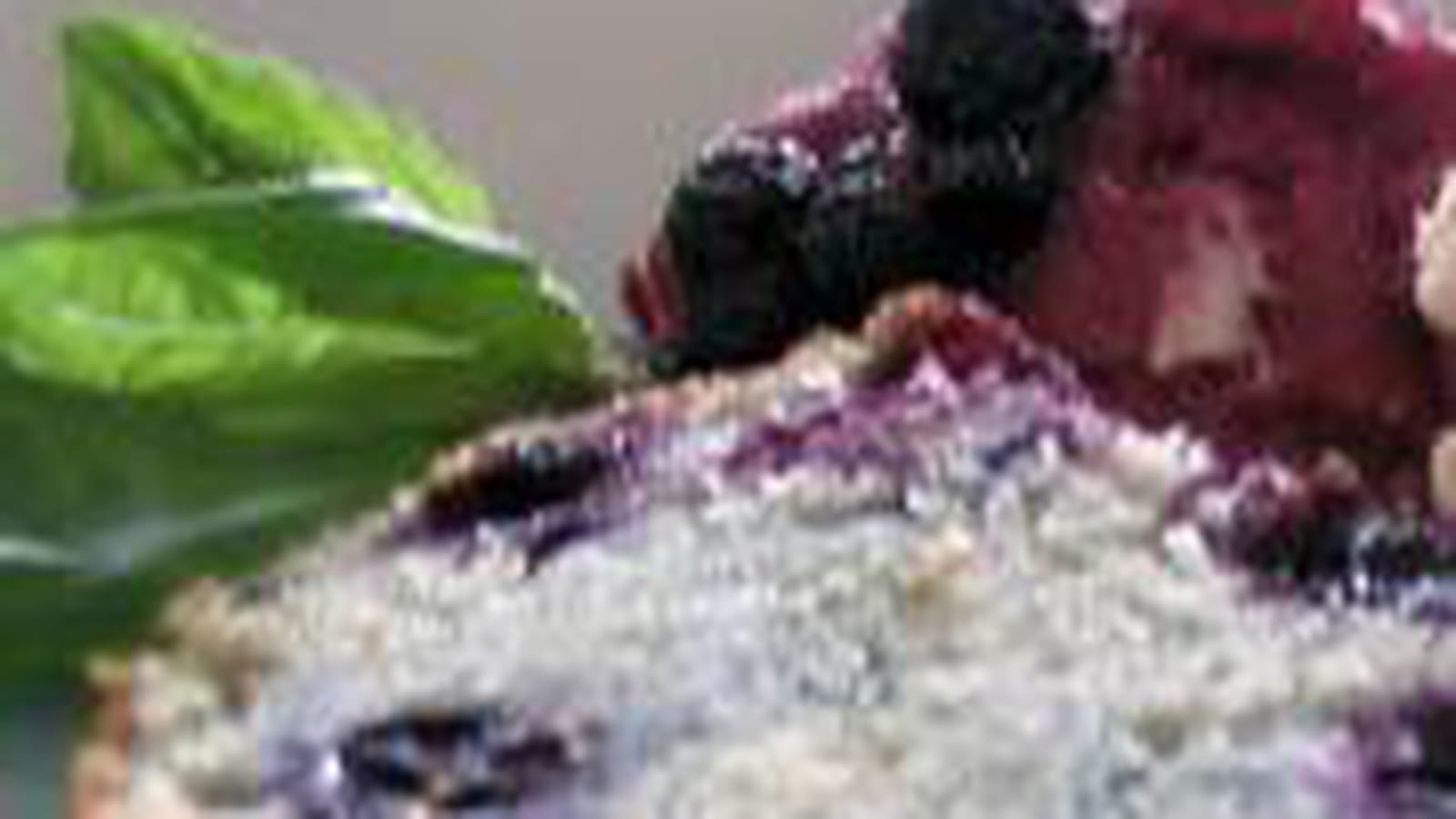 Cake myrtilles-basilic