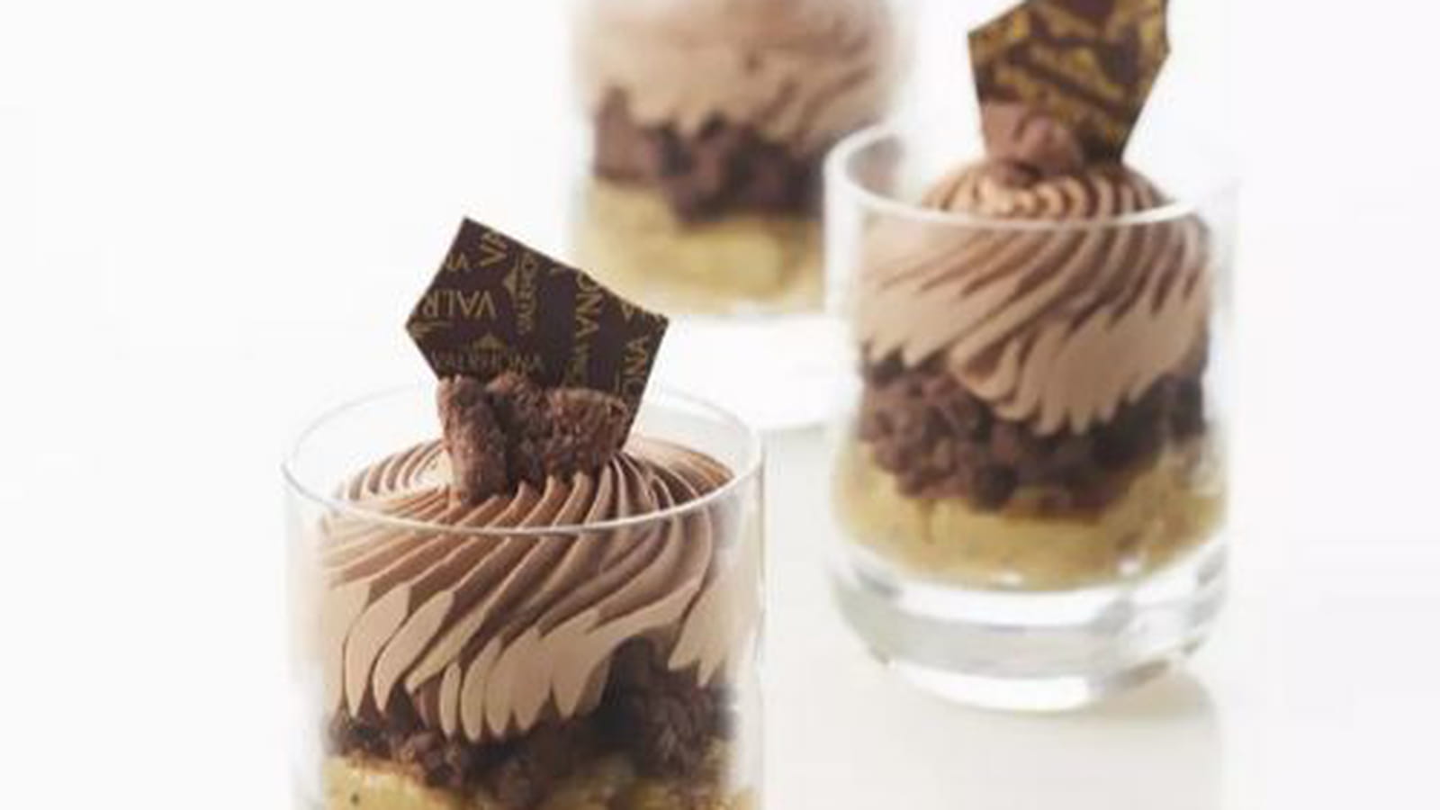 Verrines bananes Itakuja de Valrhona