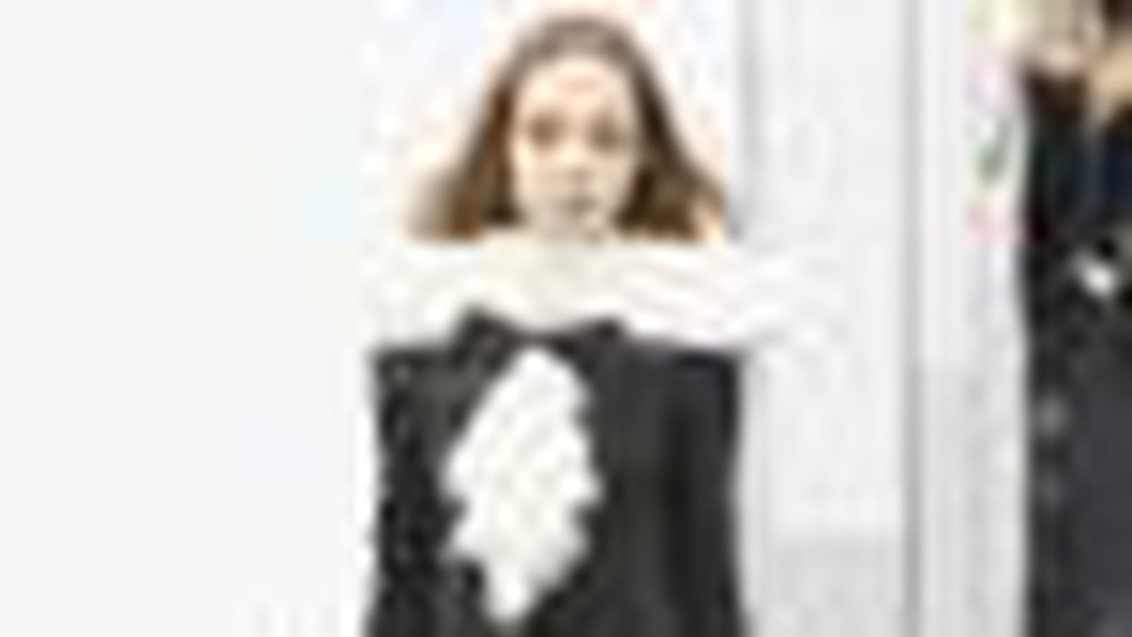 Robe noire et blanche de Chanel