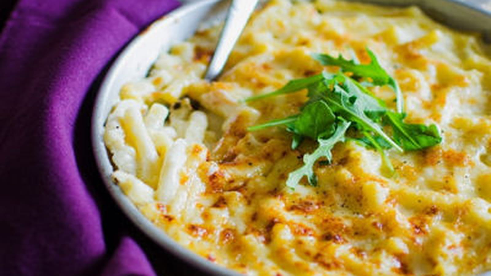 Gratin de macaroni aux trois fromages
