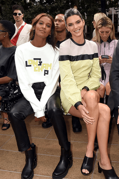Liya Kebede et Kendall Jenner au d&eacute;fil&eacute; Longchamp