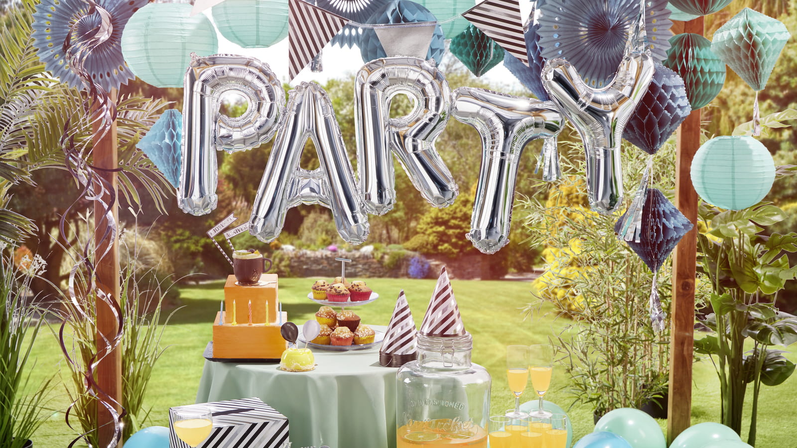 Des décorations de fête au jardin 
