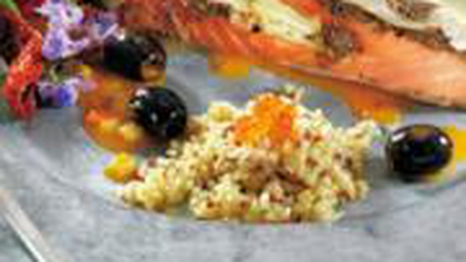 Saumon en croûte de tapenade et d'emmental