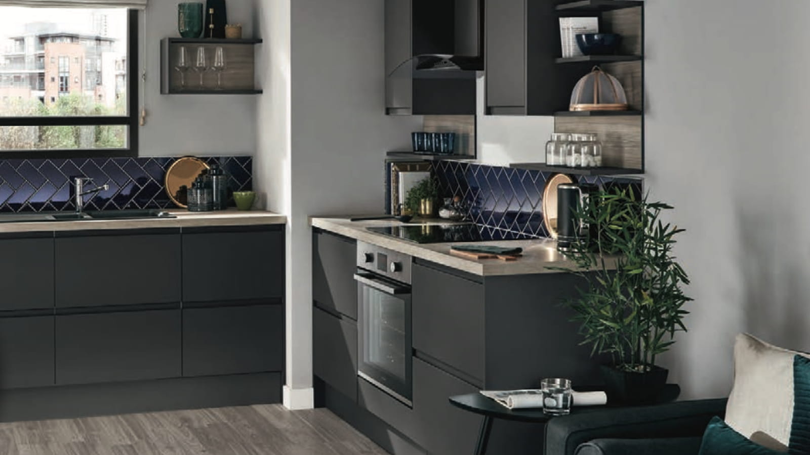 Cuisine Bréval Super mat graphite Howdens