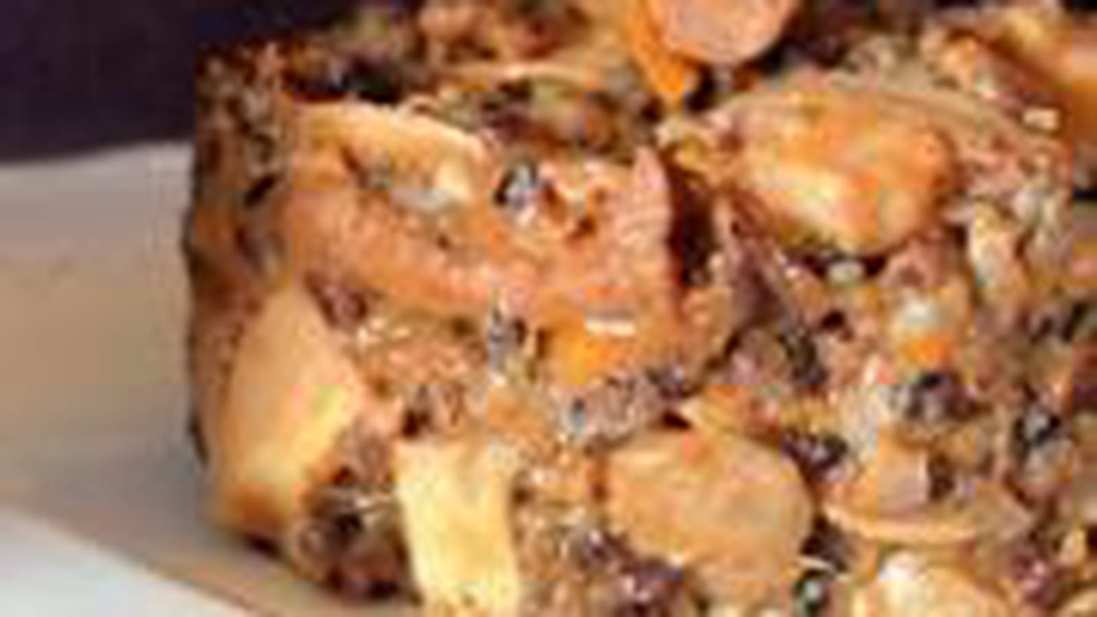 Risotto noir, champignons, marrons