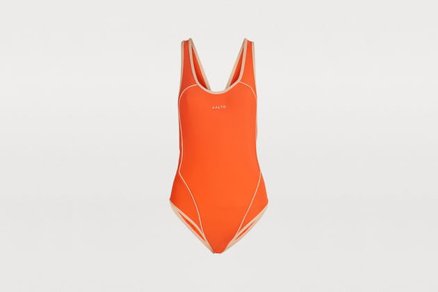 Maillot de bain une pi&egrave;ce orange de Aalto