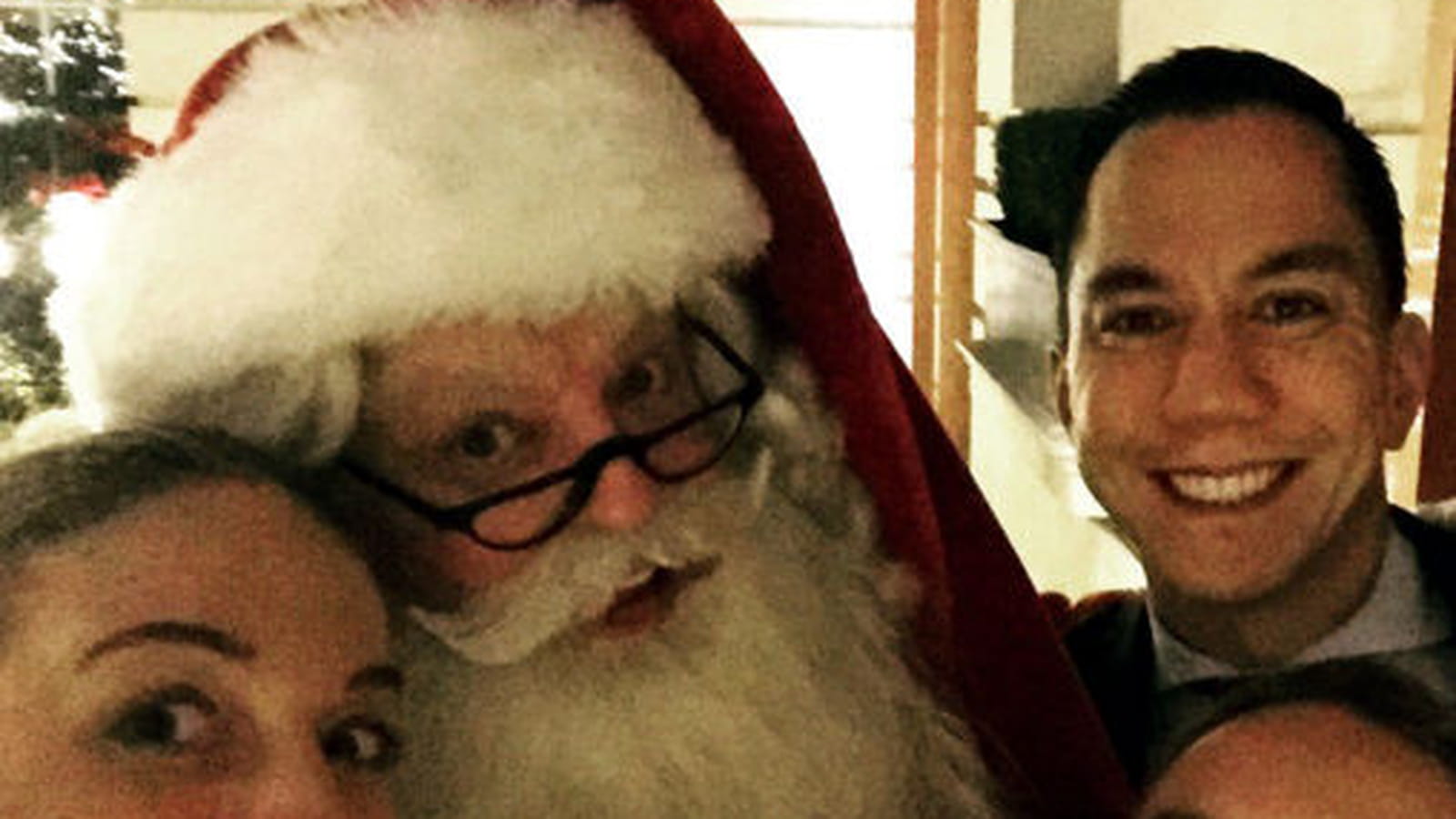 Le Père Noël visite Amandine Chaignot 