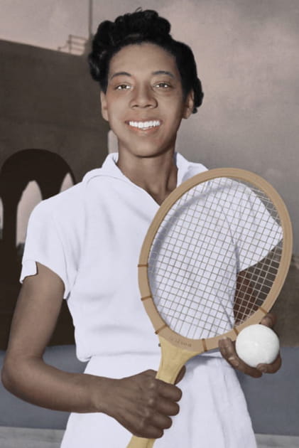 La joueuse de tennis Althea Gibson à l'US Open en 1950