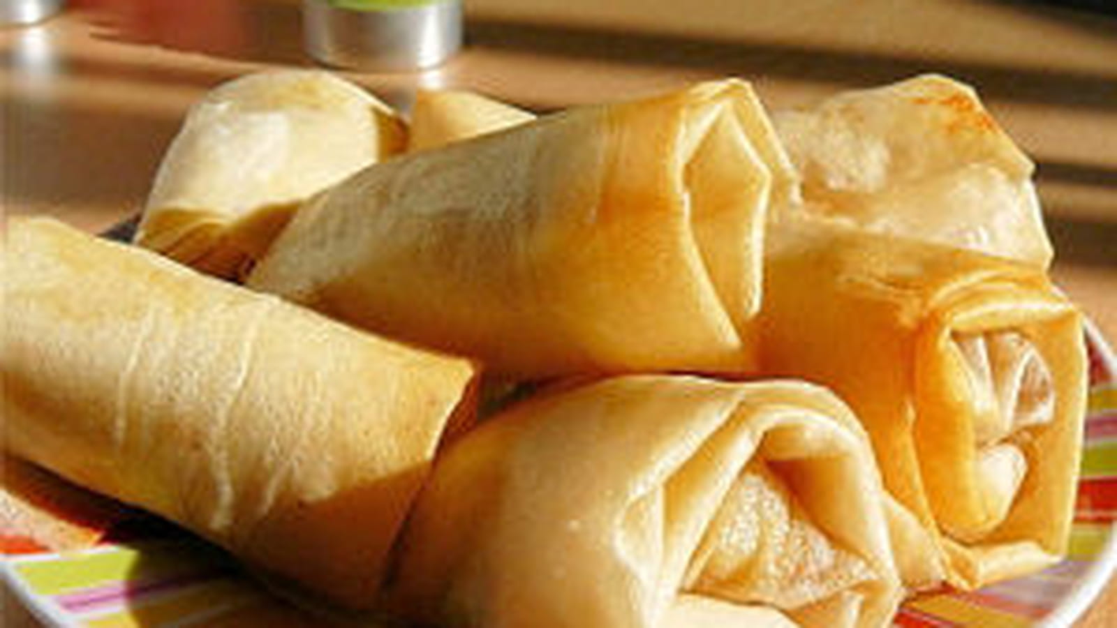 Briouats à la banane et au chocolat
