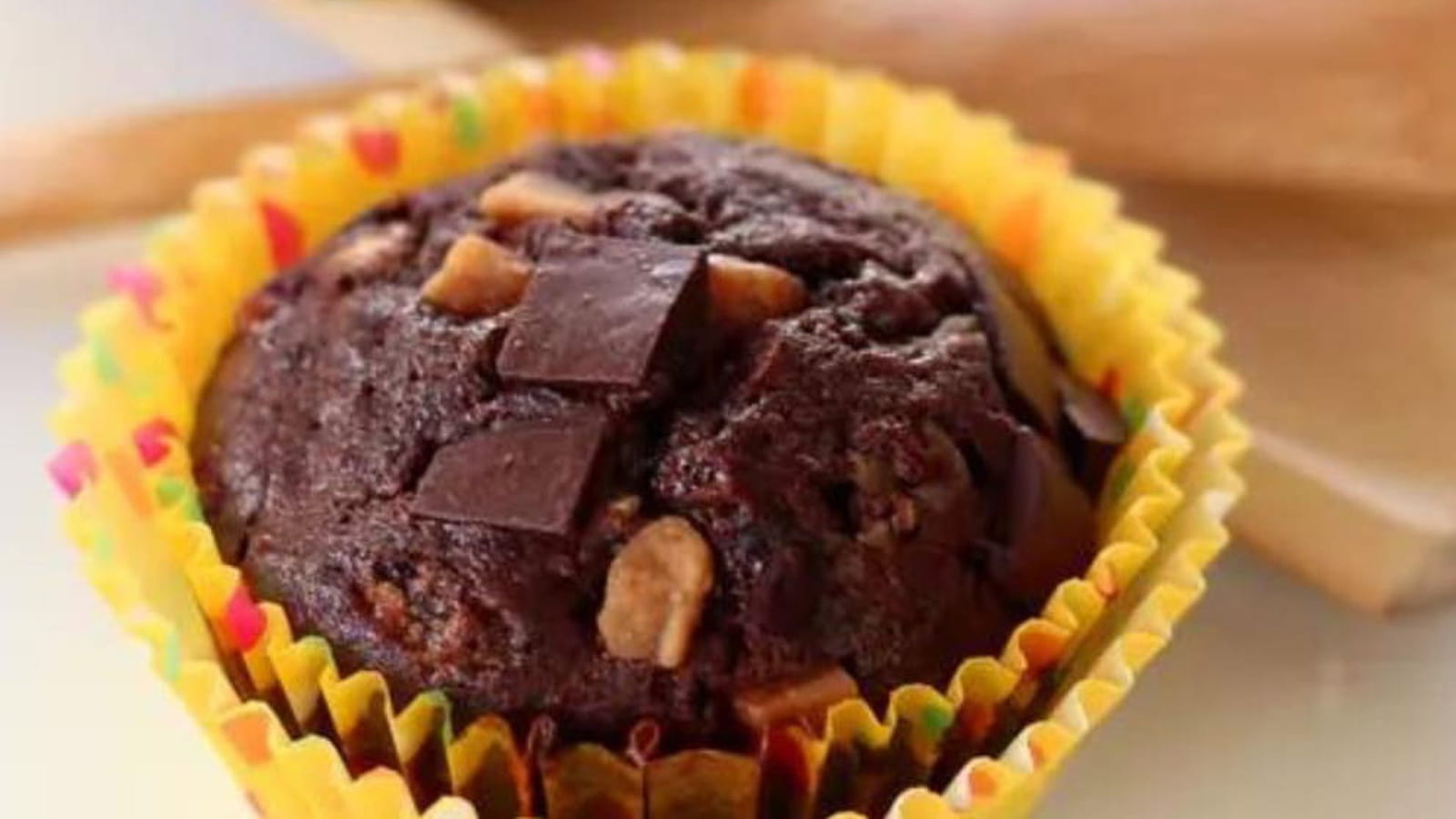 Muffin Chocolat & Caramel Mou