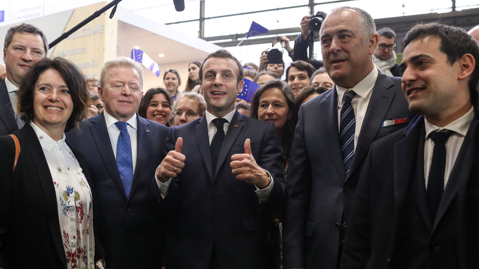 Emmanuel Macron et Janusz Wojciechowski
