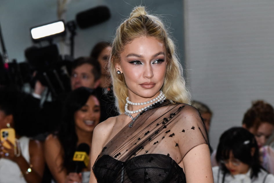 Gigi Hadid, f&eacute;line avec son liner de chat