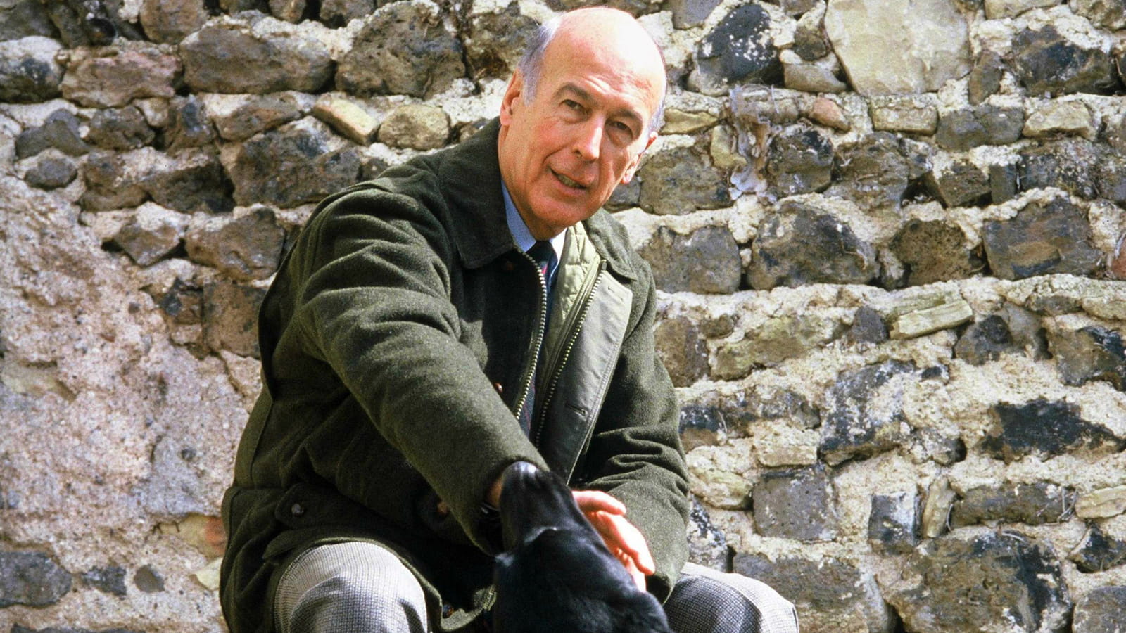 Valery Giscard d'Estaing et Samba 