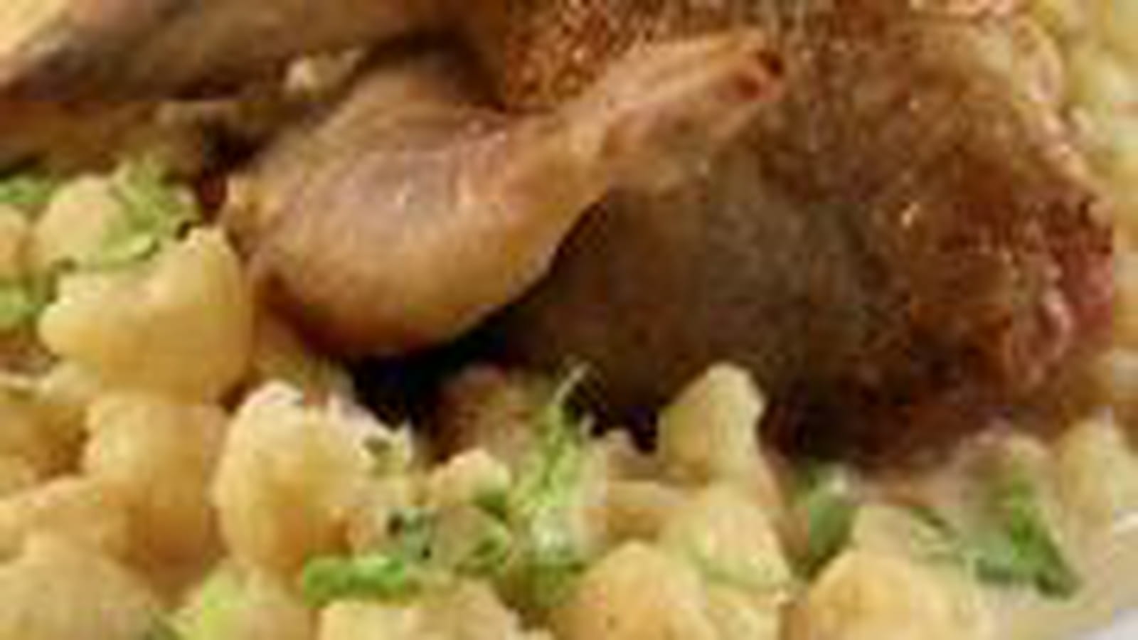Chou-fleur façon risotto, caille rôtie