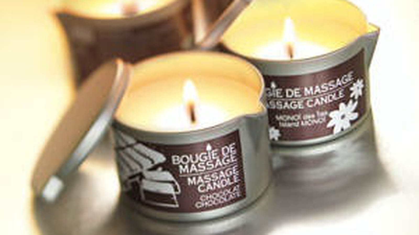 Les bougies de massage des instituts Bernard Cassière