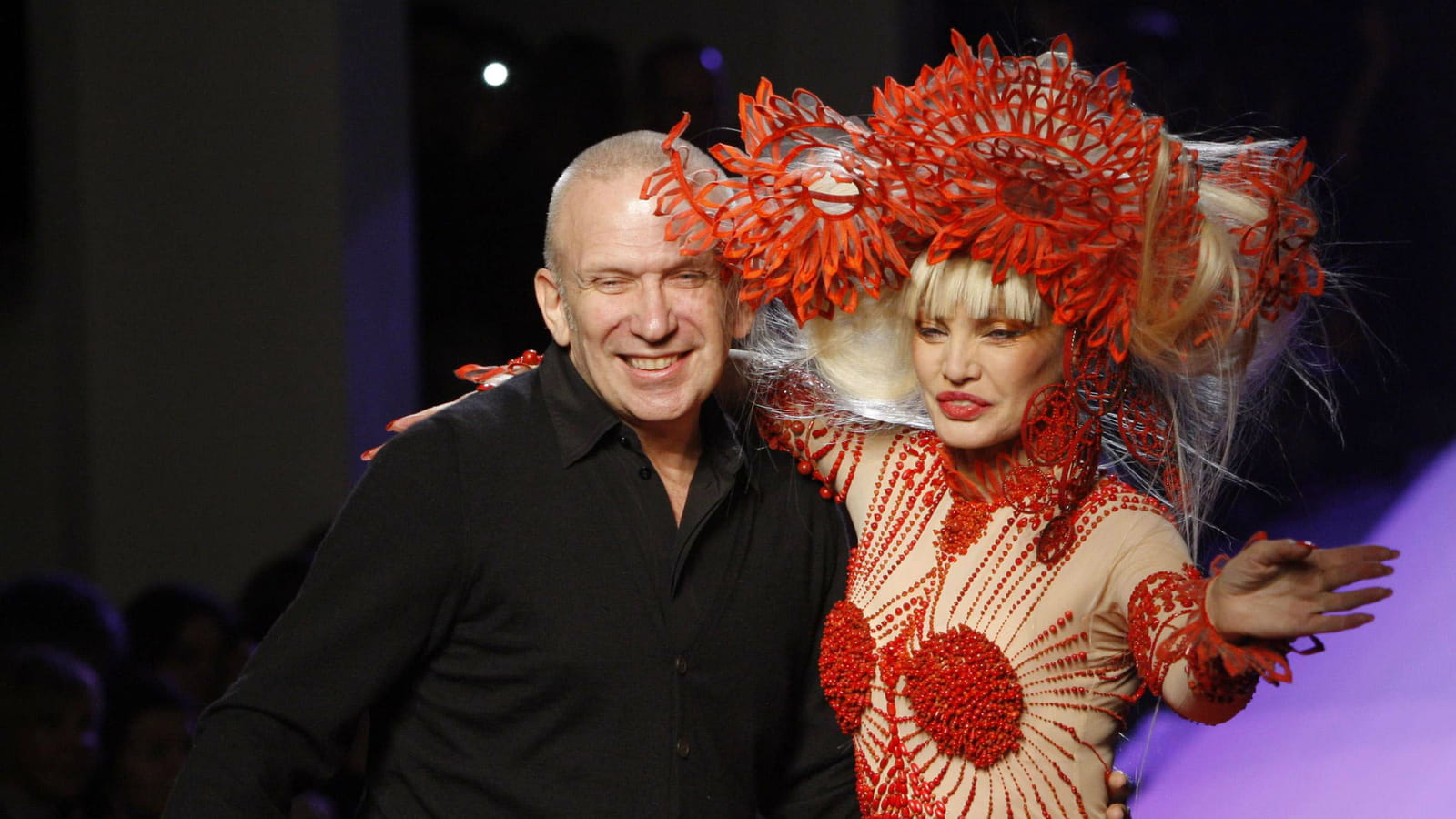 Sur le catwalk du défilé Jean Paul Gaultier