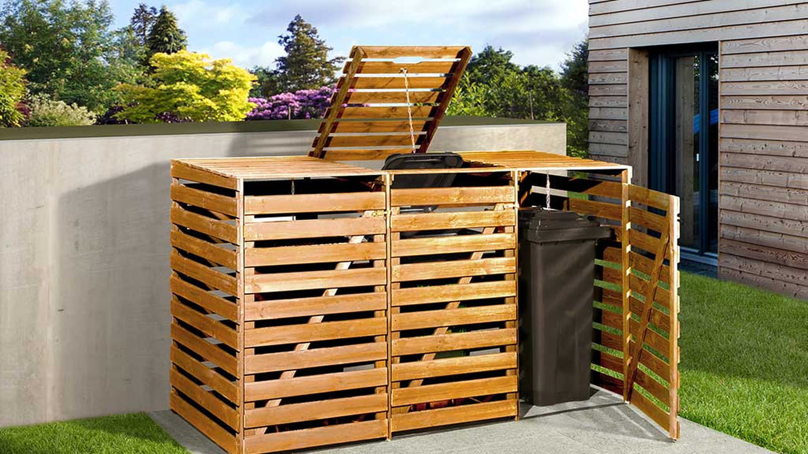 Rangement pour poubelles