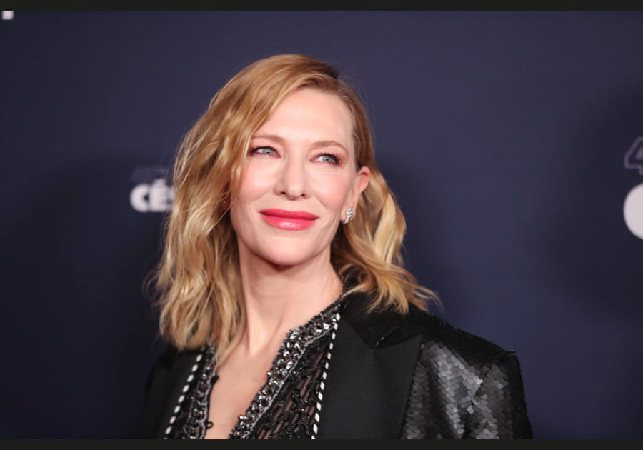 Les l&egrave;vres flashy de Cate Blanchett