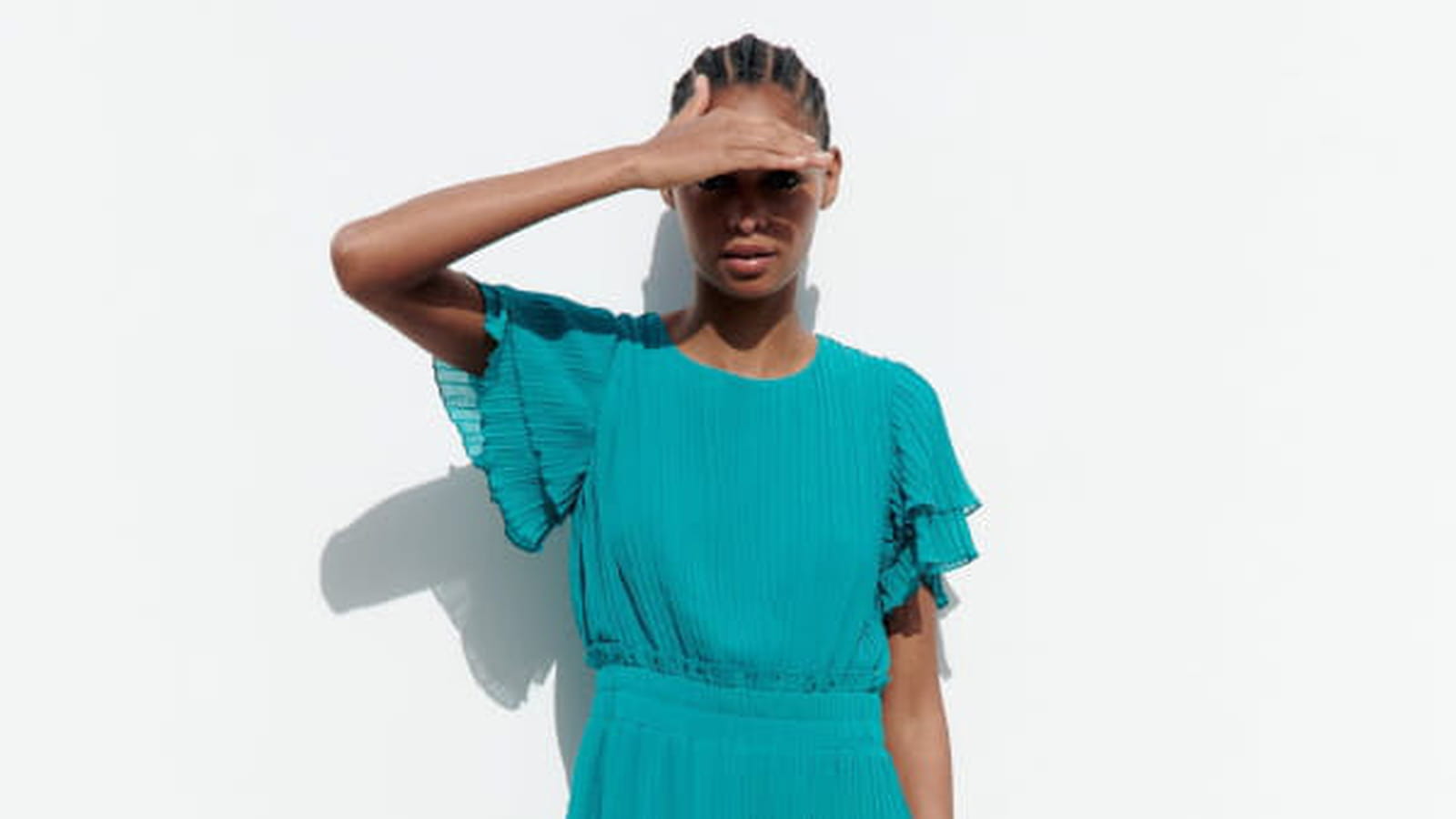 Robe turquoise Zara 