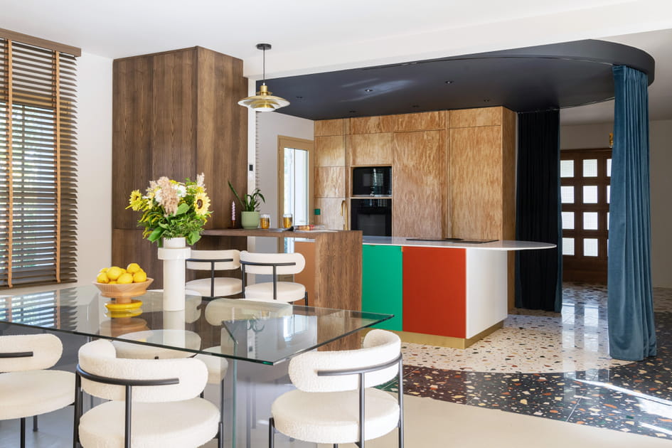 Apr&egrave;s&nbsp;: une salle &agrave; manger avec cuisine attenante