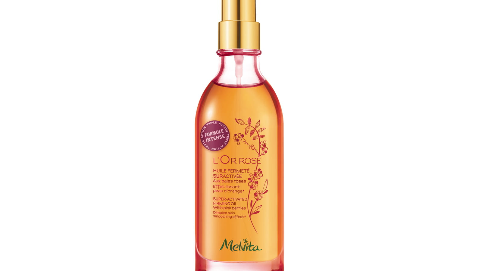 Huile fermeté suractivée L’Or Rose Melvita 