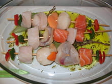 Brochettes de fruits de mer : Etape 4