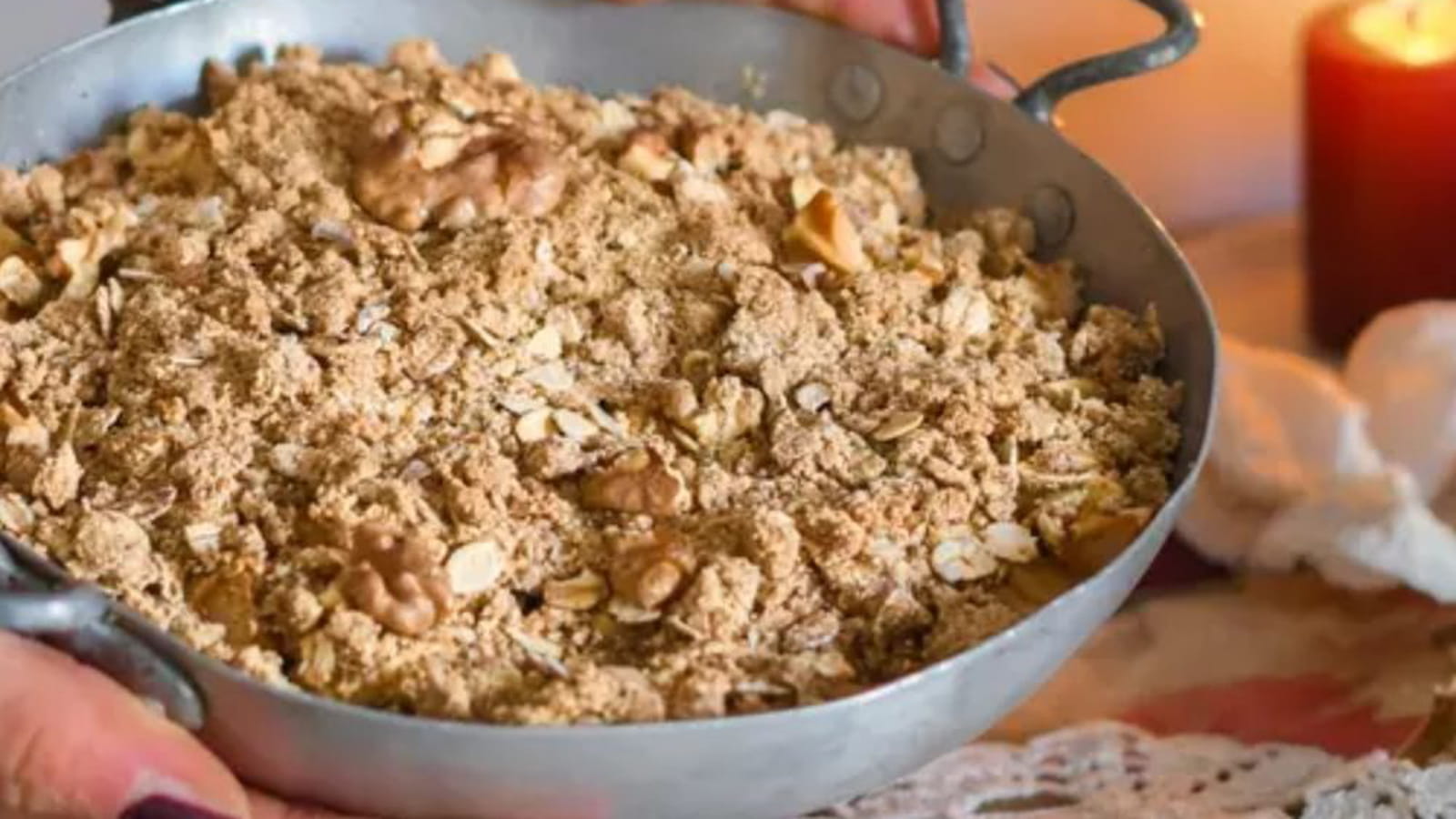 Crumble aux pommes et sirop d'érable