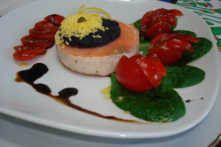 Recette de Timbale de saumon fumé