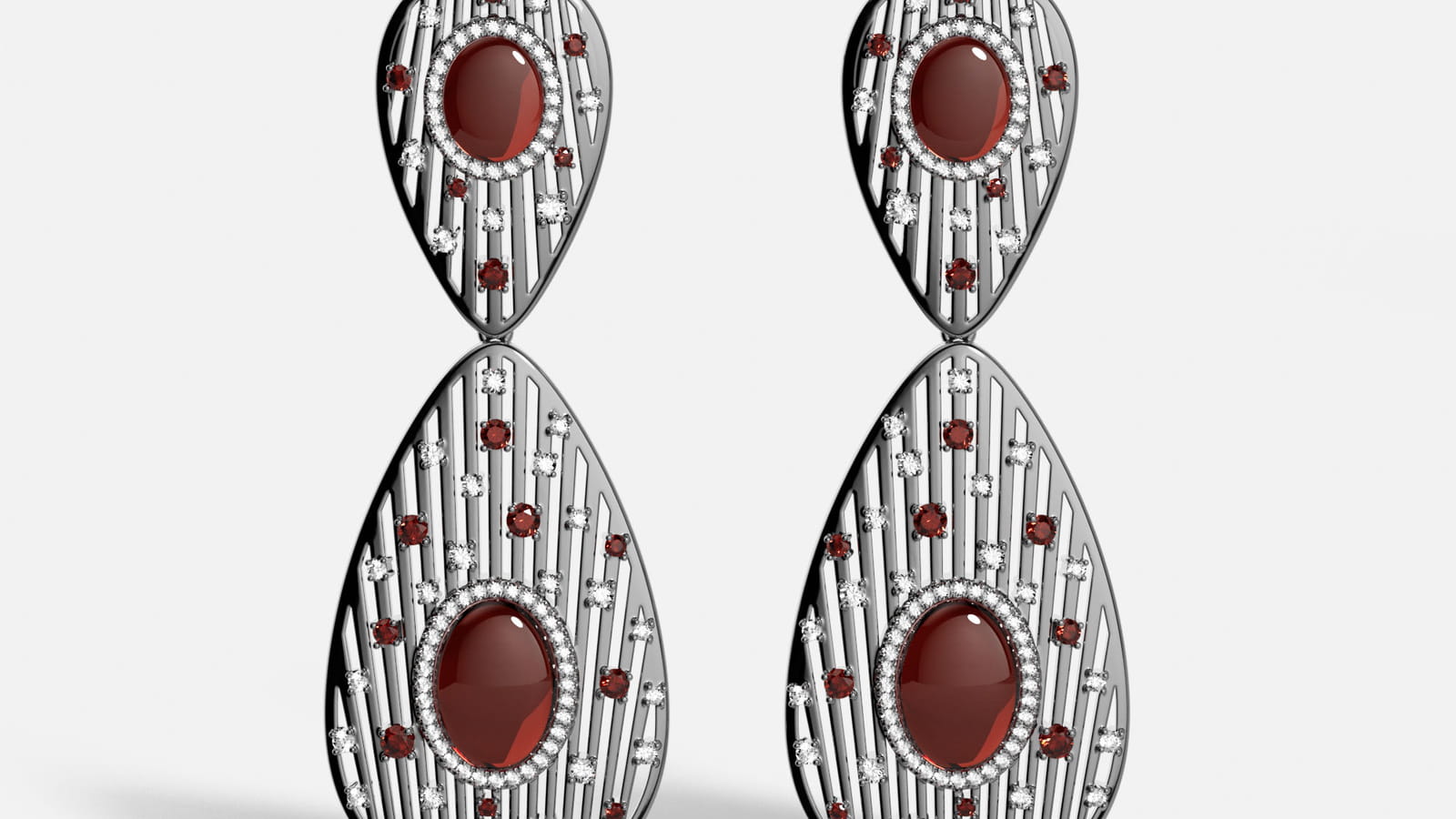 Boucles d'oreilles Les Eventails