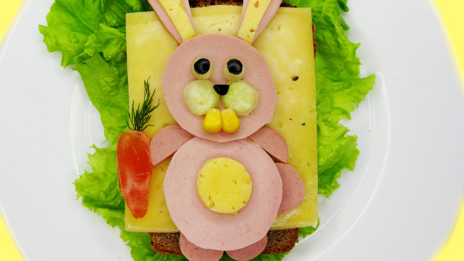 Un lapin en jambon