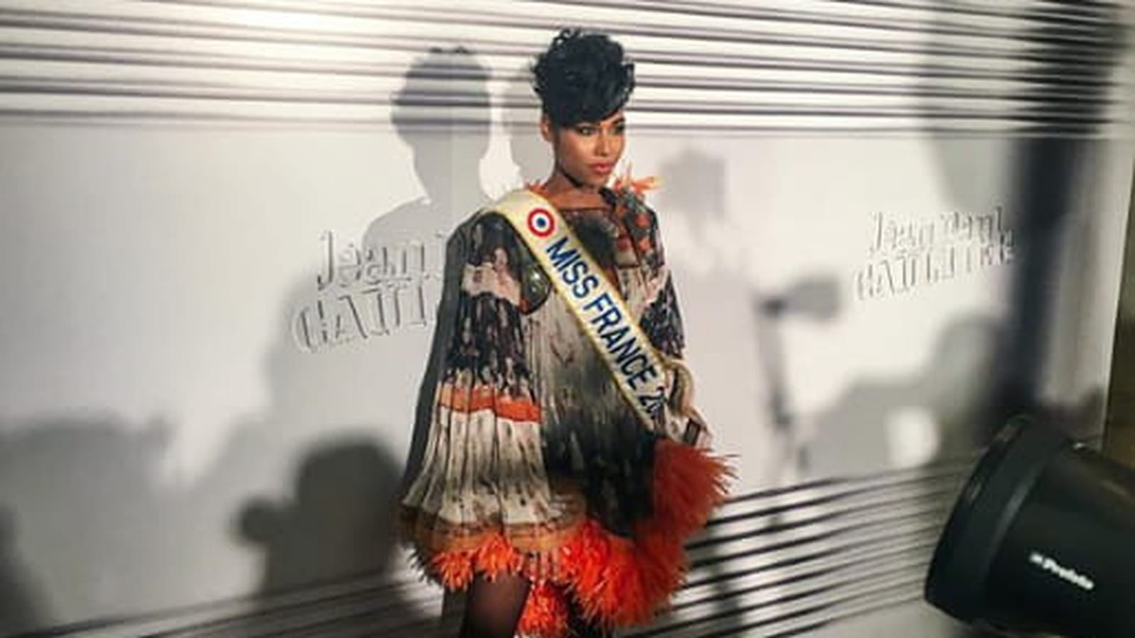 Clémence Botino au défilé Jean-Paul Gaultier, janvier 2020