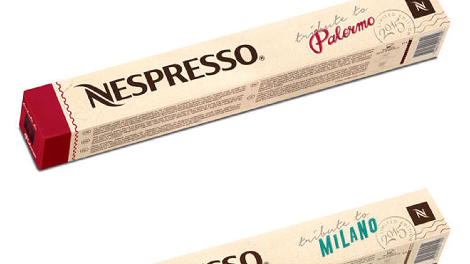 Grands cru Milano et Palermo de Nespresso