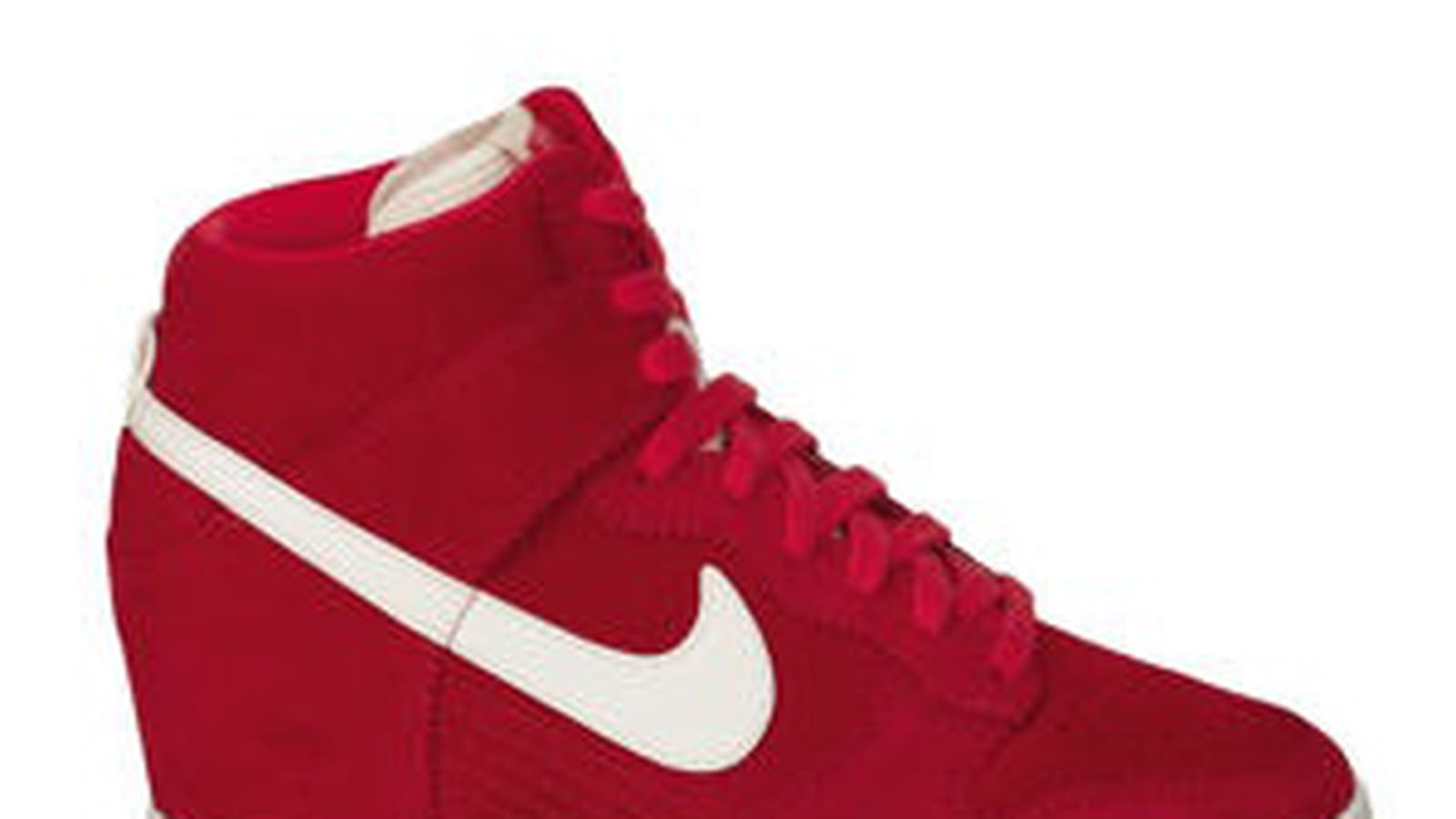 Baskets "Dunk" rouges de Nike chez Spartoo.com