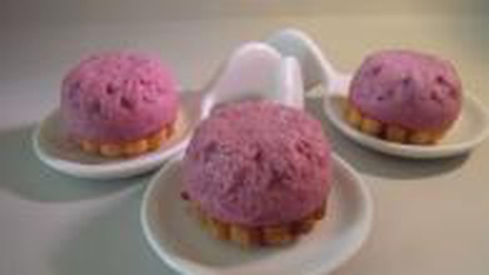 Bouchées de mousse cassis