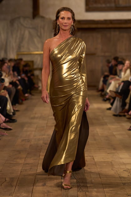 Christy Turlington au défilé Ralph Lauren
